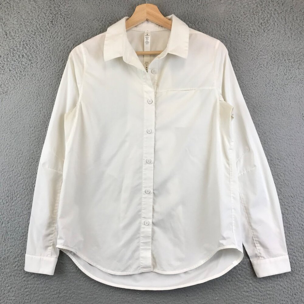 lululemon athletica White Button Down Shirt